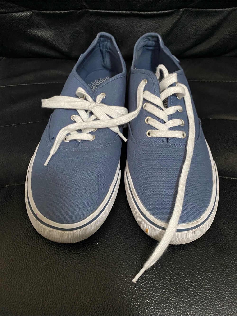 Lugz Men's Low-Top Canvas Sneakers in Light Blue with White Laces